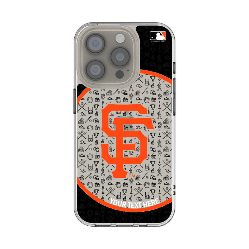 San Francisco Giants Personalized Circle iPhone Clear Phone Case for Apple iPhone