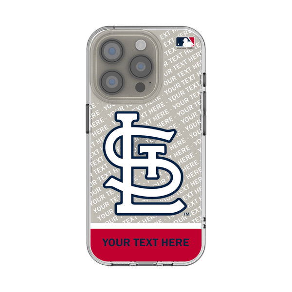 St Louis Cardinals Personalized EndZone Plus iPhone Clear Phone Case for Apple iPhone