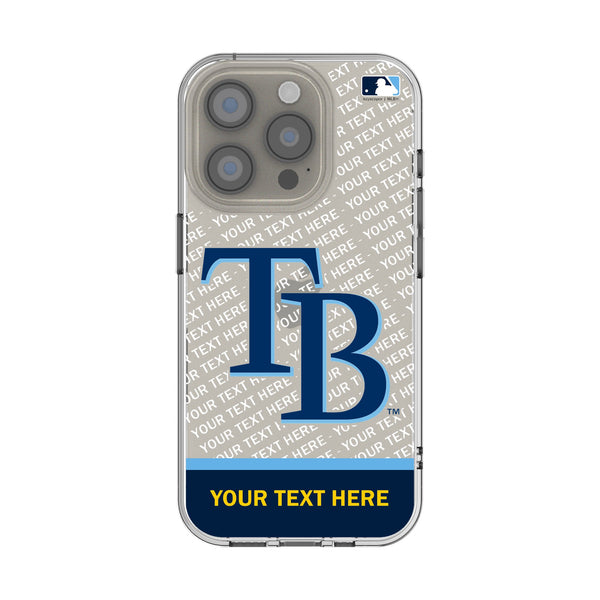 Tampa Bay Rays Personalized EndZone Plus iPhone Clear Phone Case for Apple iPhone