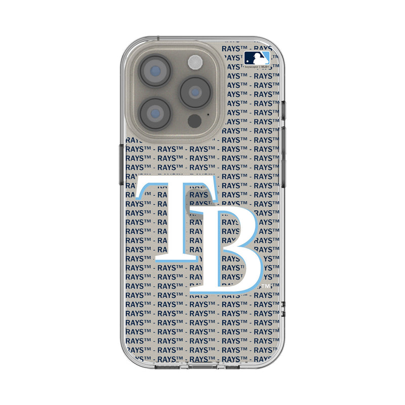 Tampa Bay Rays Text Backdrop iPhone Clear Phone Case for Apple iPhone
