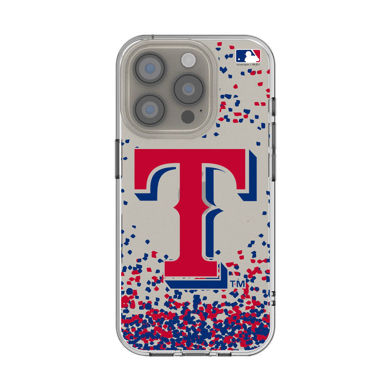 Texas Rangers Confetti iPhone Clear Phone Case for Apple iPhone