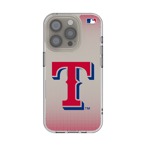 Texas Rangers Linen iPhone Clear Phone Case for Apple iPhone