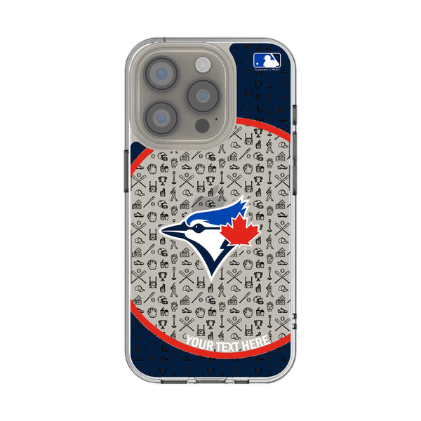 Toronto Blue Jays Personalized Circle iPhone Clear Phone Case for Apple iPhone