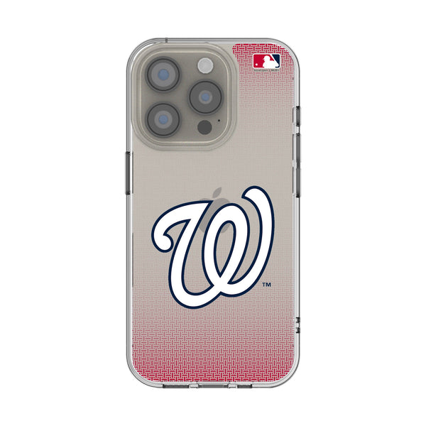 Washington Nationals Linen iPhone Clear Phone Case for Apple iPhone
