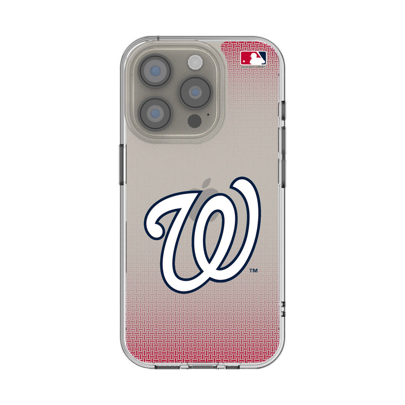Washington Nationals Linen iPhone Clear Phone Case for Apple iPhone