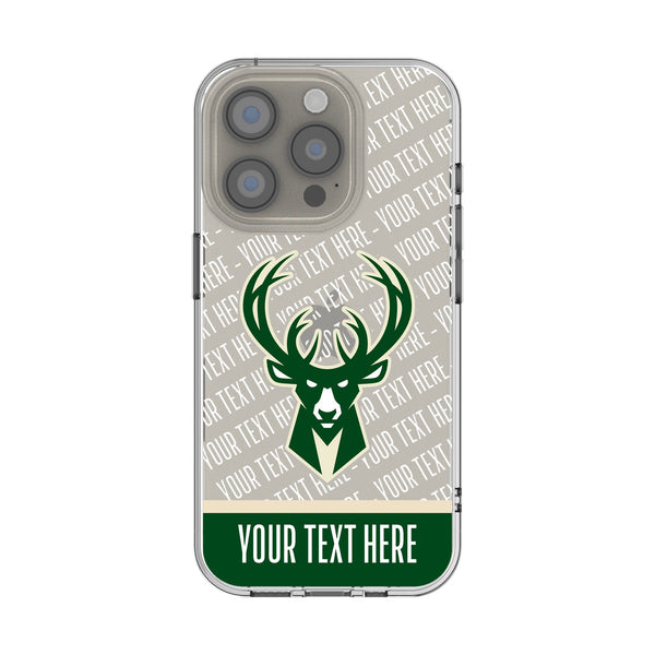 Milwaukee Bucks Personalized EndZone Plus iPhone Clear Phone Case for Apple iPhone