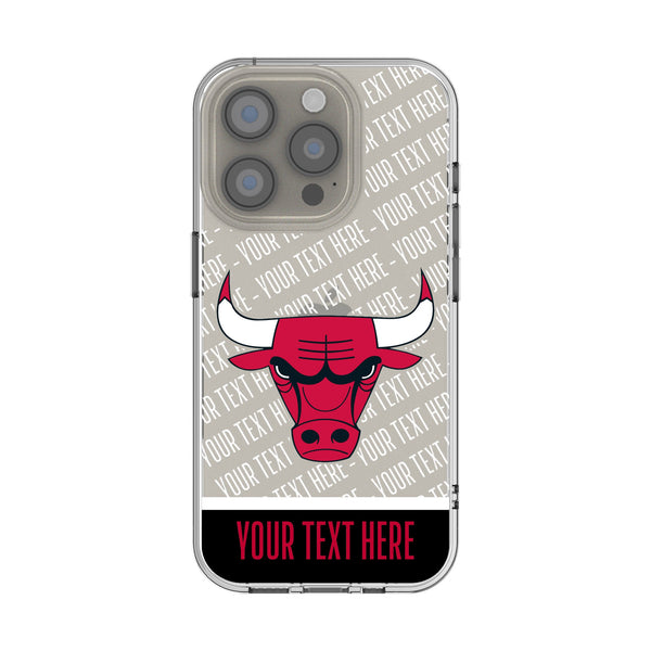 Chicago Bulls Personalized EndZone Plus iPhone Clear Phone Case for Apple iPhone