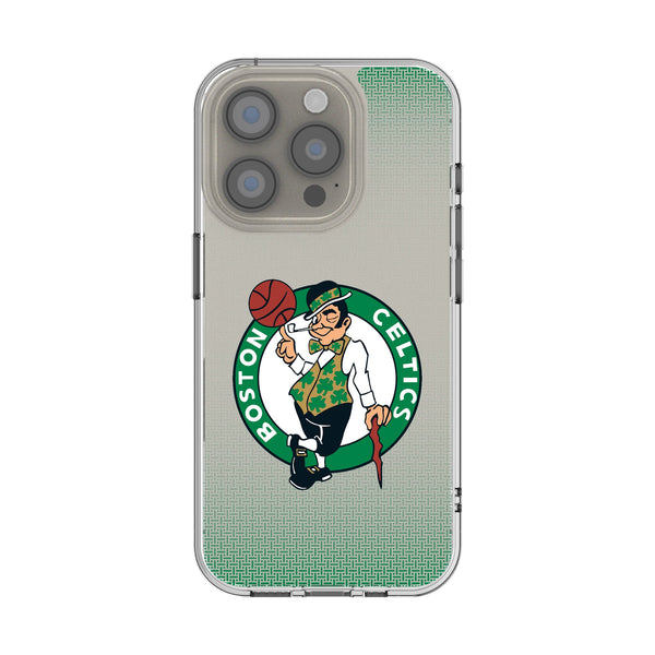 Boston Celtics Linen iPhone Clear Phone Case for Apple iPhone