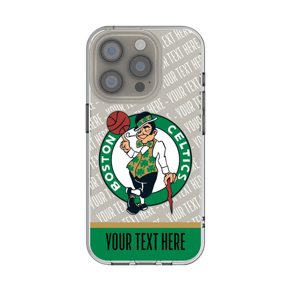 Boston Celtics Personalized EndZone Plus iPhone Clear Phone Case for Apple iPhone