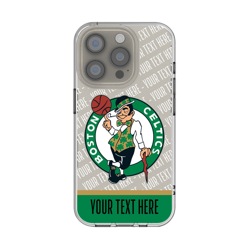 Boston Celtics Personalized EndZone Plus iPhone Clear Phone Case for Apple iPhone