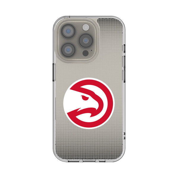 Atlanta Hawks Linen iPhone Clear Phone Case for Apple iPhone