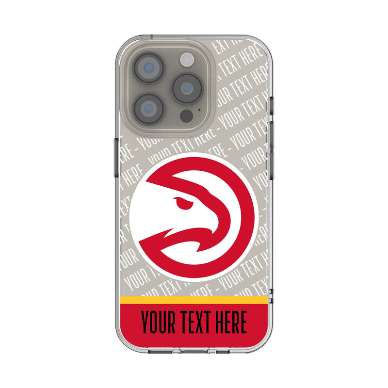 Atlanta Hawks Personalized EndZone Plus iPhone Clear Phone Case for Apple iPhone