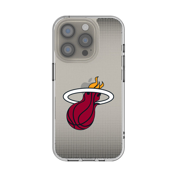 Miami Heat Linen iPhone Clear Phone Case for Apple iPhone