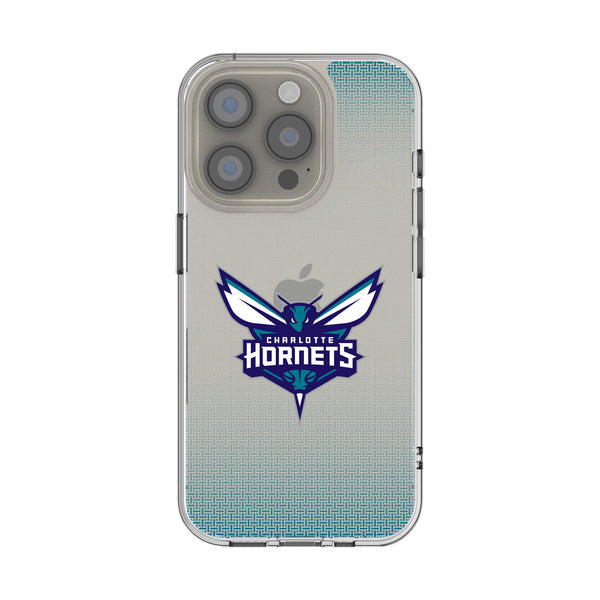 Charlotte Hornets Linen iPhone Clear Phone Case for Apple iPhone