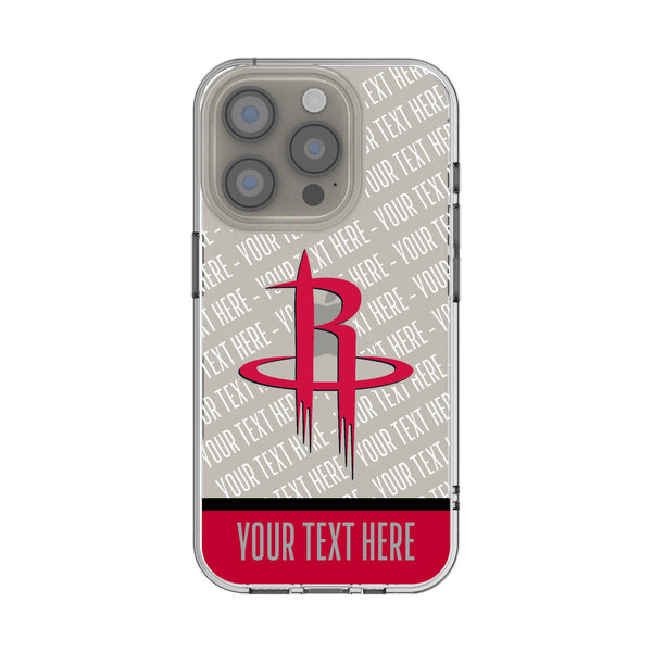 Houston Rockets Personalized EndZone Plus iPhone Clear Phone Case for Apple iPhone
