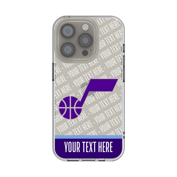 Utah Jazz Personalized EndZone Plus iPhone Clear Phone Case for Apple iPhone