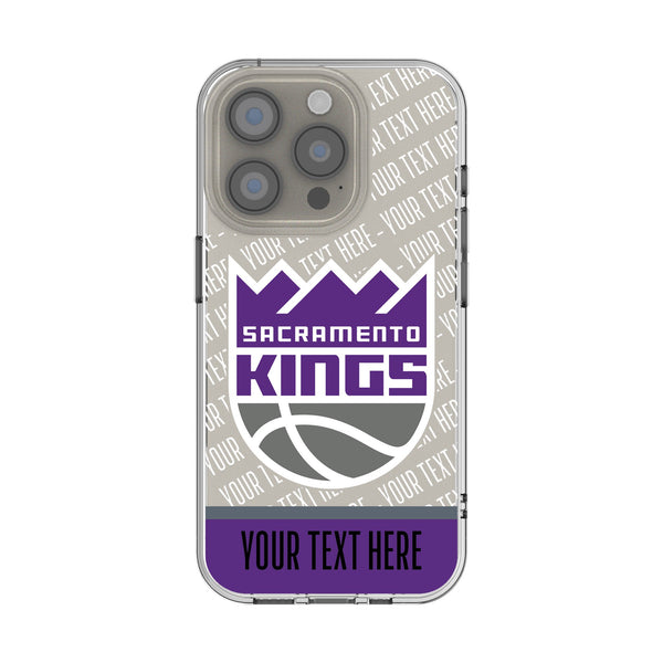 Sacramento Kings Personalized EndZone Plus iPhone Clear Phone Case for Apple iPhone