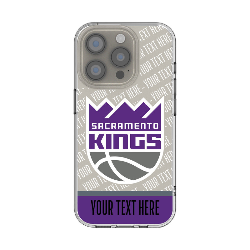 Sacramento Kings Personalized EndZone Plus iPhone Clear Phone Case for Apple iPhone