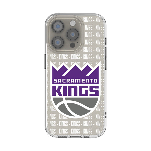 Sacramento Kings Text Backdrop iPhone Clear Phone Case for Apple iPhone