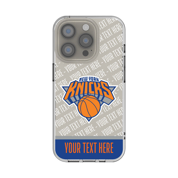 New York Knicks Personalized EndZone Plus iPhone Clear Phone Case for Apple iPhone