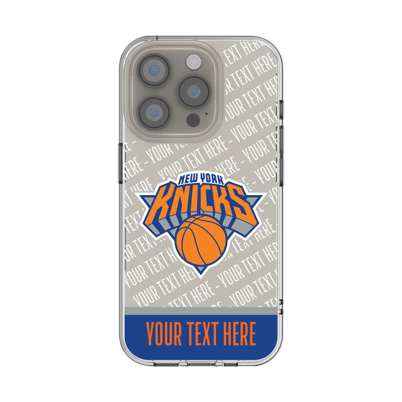 New York Knicks Personalized EndZone Plus iPhone Clear Phone Case for Apple iPhone