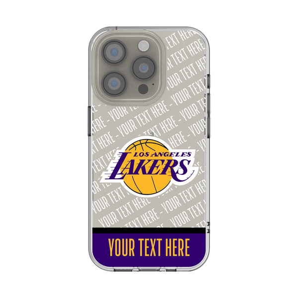 Los Angeles Lakers Personalized EndZone Plus iPhone Clear Phone Case for Apple iPhone