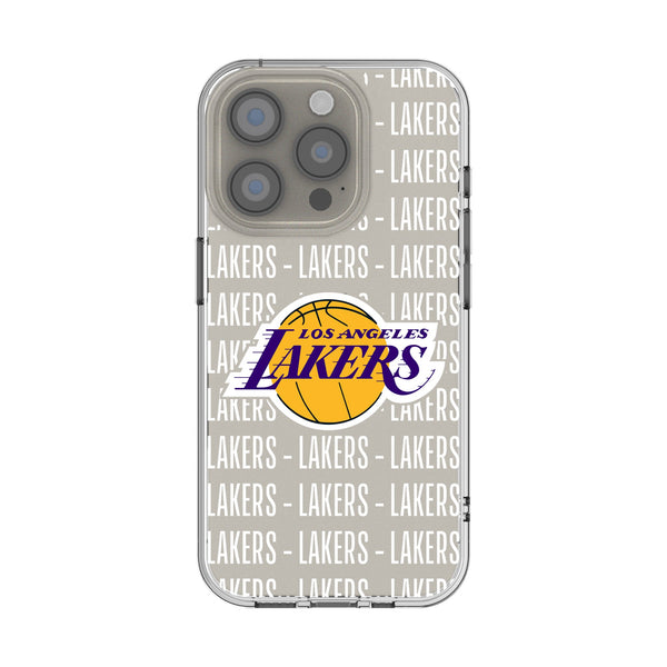 Los Angeles Lakers Text Backdrop iPhone Clear Phone Case for Apple iPhone