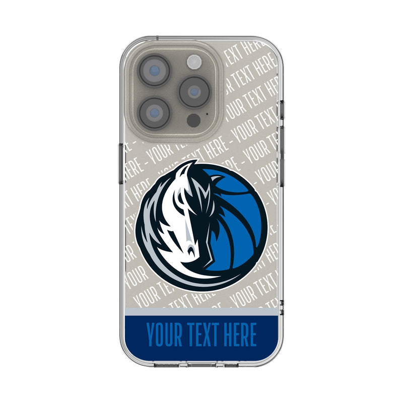 Dallas Mavericks Personalized EndZone Plus iPhone Clear Phone Case for Apple iPhone