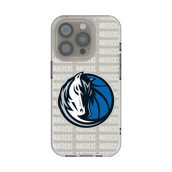 Dallas Mavericks Text Backdrop iPhone Clear Phone Case for Apple iPhone