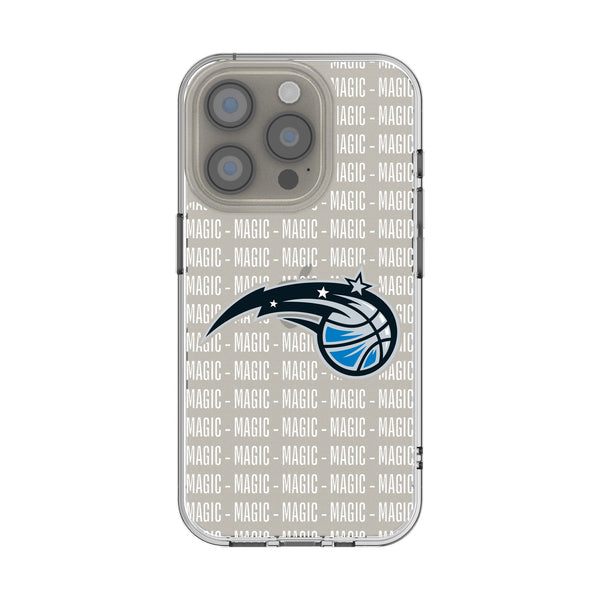 Orlando Magic Text Backdrop iPhone Clear Phone Case for Apple iPhone