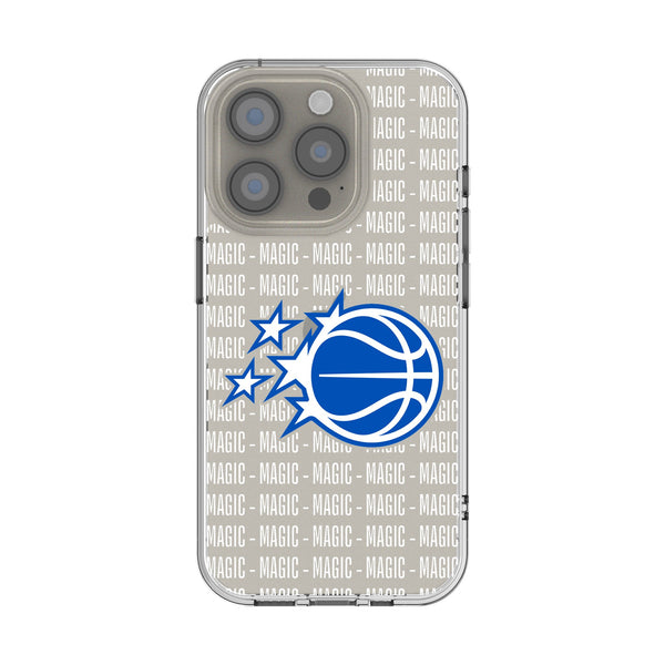 Orlando Magic Text Backdrop iPhone Clear Phone Case for Apple iPhone