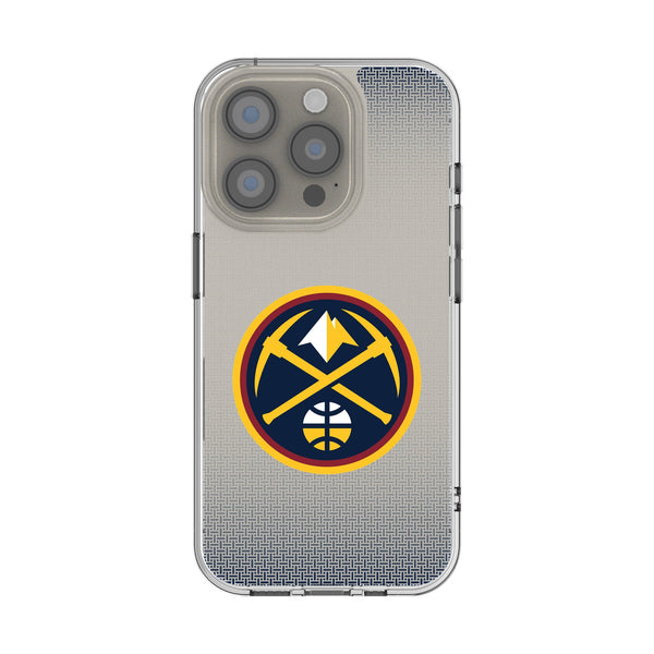 Denver Nuggets Linen iPhone Clear Phone Case for Apple iPhone