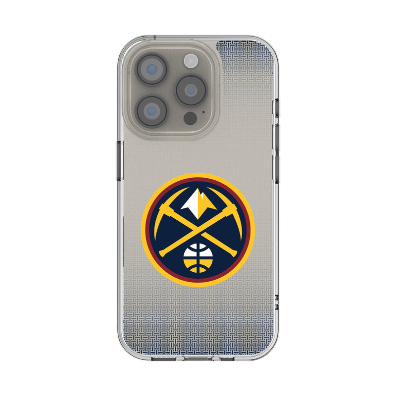 Denver Nuggets Linen iPhone Clear Phone Case for Apple iPhone