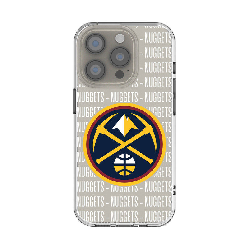 Denver Nuggets Text Backdrop iPhone Clear Phone Case for Apple iPhone