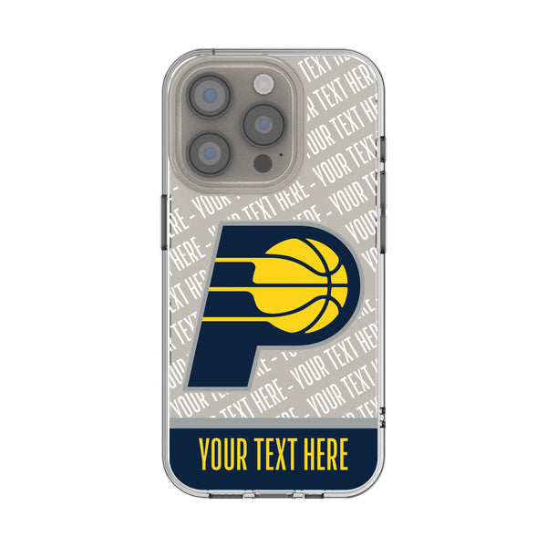 Indiana Pacers Personalized EndZone Plus iPhone Clear Phone Case for Apple iPhone