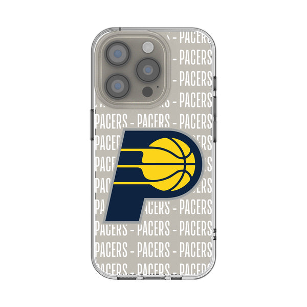 Indiana Pacers Text Backdrop iPhone Clear Phone Case for Apple iPhone