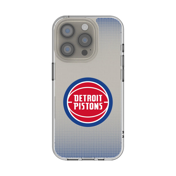 Detroit Pistons Linen iPhone Clear Phone Case for Apple iPhone