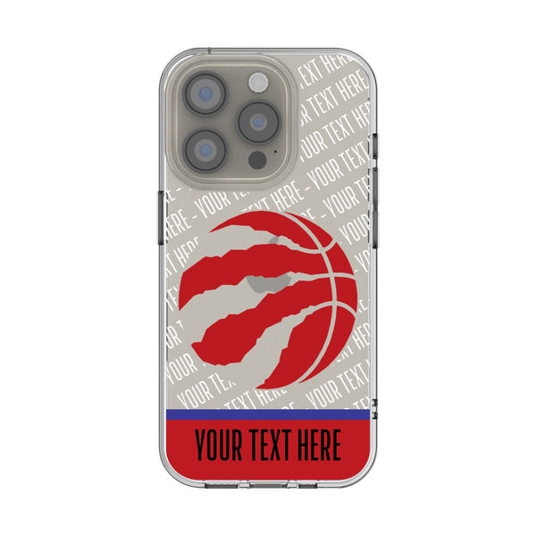 Toronto Raptors Personalized EndZone Plus iPhone Clear Phone Case for Apple iPhone