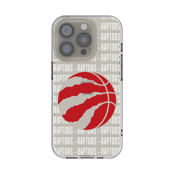 Toronto Raptors Text Backdrop iPhone Clear Phone Case for Apple iPhone