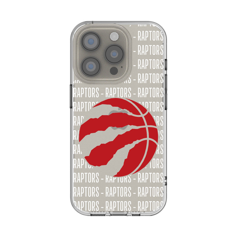 Toronto Raptors Text Backdrop iPhone Clear Phone Case for Apple iPhone