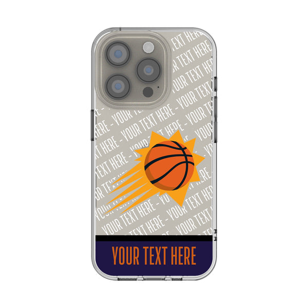 Phoenix Suns Personalized EndZone Plus iPhone Clear Phone Case for Apple iPhone