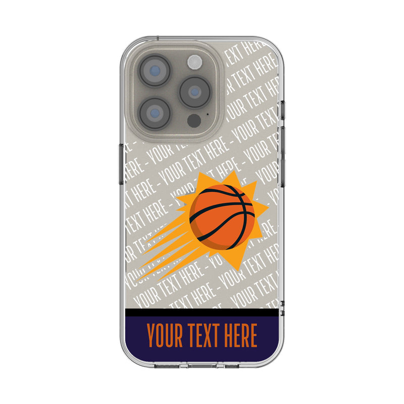 Phoenix Suns Personalized EndZone Plus iPhone Clear Phone Case for Apple iPhone
