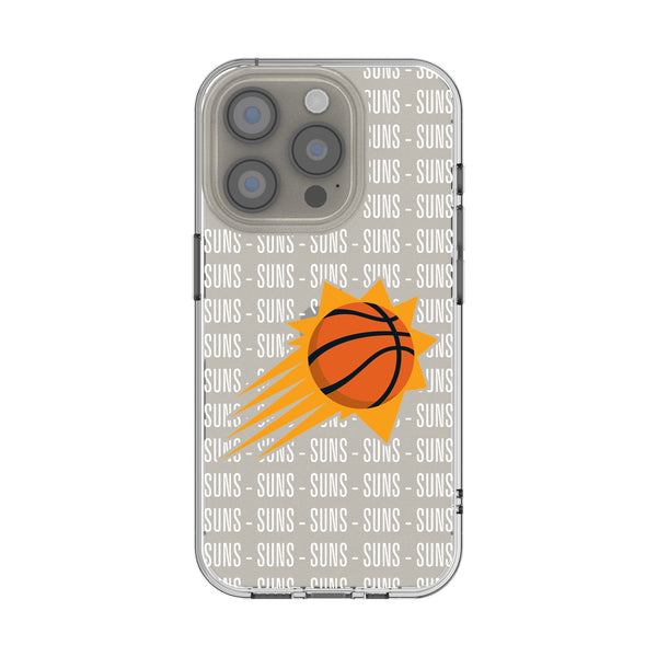 Phoenix Suns Text Backdrop iPhone Clear Phone Case for Apple iPhone