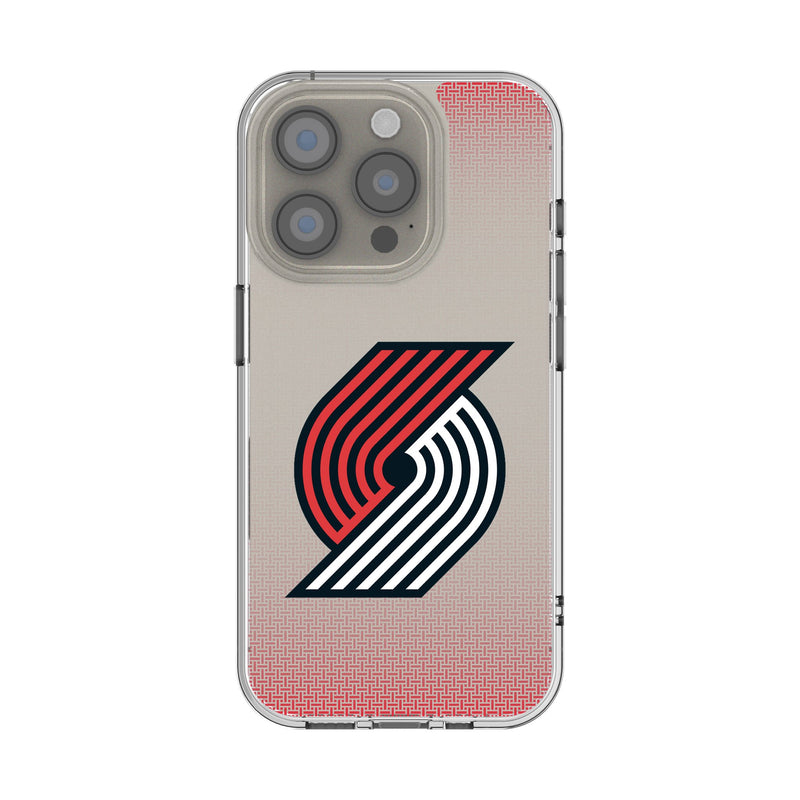 Portland Trail Blazers Linen iPhone Clear Phone Case for Apple iPhone