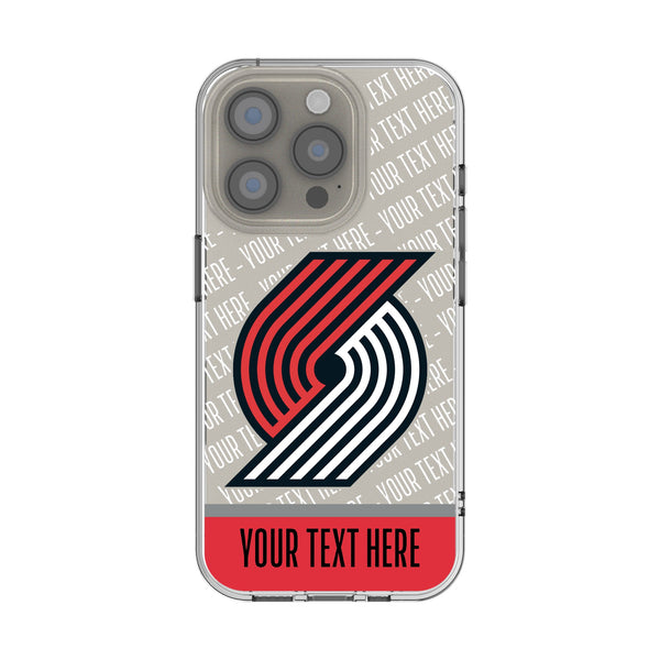 Portland Trail Blazers Personalized EndZone Plus iPhone Clear Phone Case for Apple iPhone