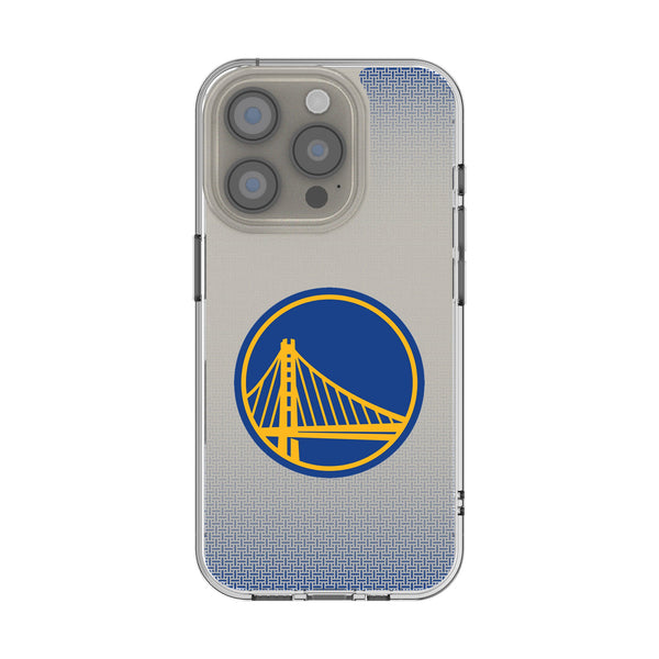 Golden State Warriors Linen iPhone Clear Phone Case for Apple iPhone