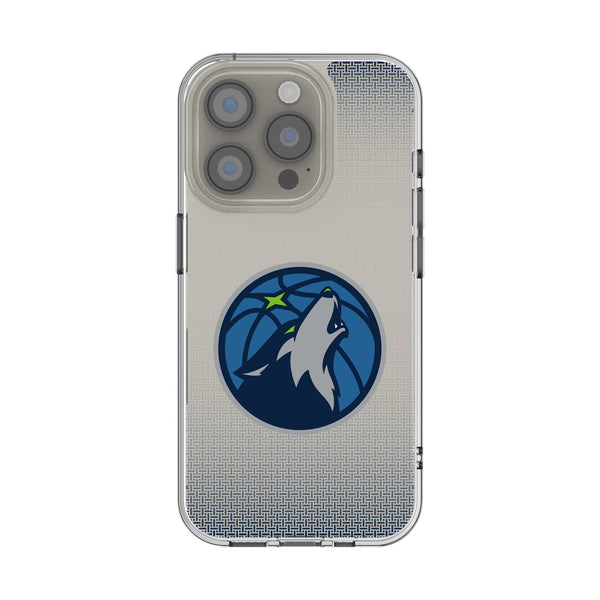 Minnesota Timberwolves Linen iPhone Clear Phone Case for Apple iPhone
