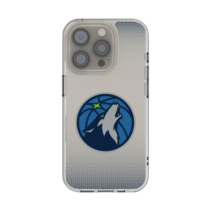 Minnesota Timberwolves Linen iPhone Clear Phone Case for Apple iPhone