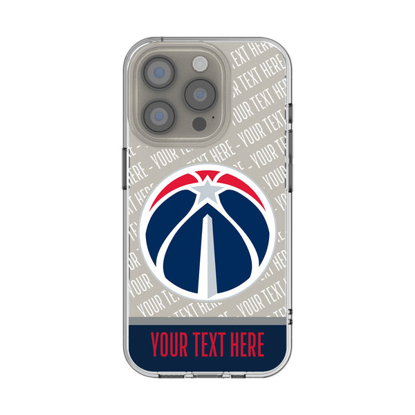 Washington Wizards Personalized EndZone Plus iPhone Clear Phone Case for Apple iPhone
