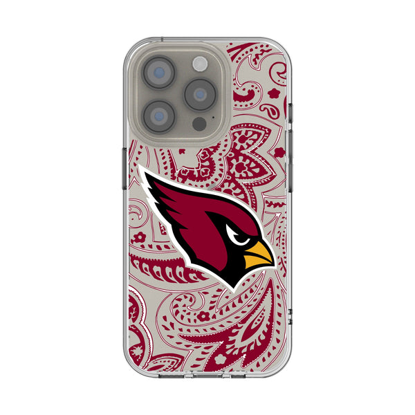 Arizona Cardinals Paisley iPhone Clear Phone Case for Apple iPhone